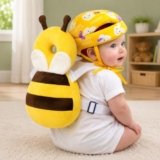 ZOZO SALES Baby Back Protector with Head Protective Helmet Combo Set, Adjustable Shoulder Belt, Head Protection Gear for 6-18 Month Toddler