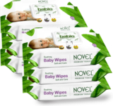 babio NOVEL Baby Wipes 80 Sheets pack of 6 | with Lid(480 Wipes)
