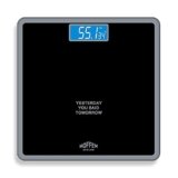 Hoffen (Made In India) Thick Tempered Glass Digital Electronic LCD Personal Body Weight Machine for Body Weight Fitness (HO-18-Black) with Two Years Warranty
