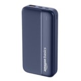 Amazon Basics 20000 mAh Power Bank | 22.5W Fast Charging | Dual Output & Input | Charge 3 Devices Simultaneously | for Smartphones, TWS Earbuds, Speakers, Tablets (Dark Blue)