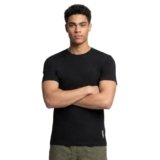 Levi’s Cotton Men’s Plain Regular Fit T-Shirt (PR679313_Black Medium)