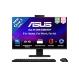 ASUS V440 (2026),Intel Core 3 100U (i3-14th Gen),Intel iGPU,8GB/512GB,FHD,23.8″(60.45 cm),Win 11,M365 Basic(1Y),Office 24,Black,5.46 kg,V440VAB-KBC3002WS,with Wireless Keyboard & Mouse,All in One PC