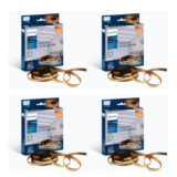 PHILIPS Polycarbonate LED Profile Light for Ceiling|5-Meter LED Strip Light for Home Decoration|Profile Shine, Warm White|Pack of 4 (Driver Required Separately)