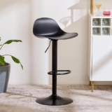 Home Centre | Vento Bar Chair | Metal Bar Stool | Black | 1 Year Warranty