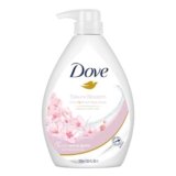 Dove Refreshing Sakura Blossom Body Wash with Himalaya Pink Salt for Replenished Skin, 1L