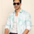 BROCON Men Solid Party Blue Shirt