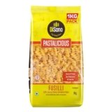 DiSano Fusilli Pasta 1kg, Healthy Pasta, Made with 100% Durum Wheat Semolina, 100% Suji, No Maida, Source of Protein & Fibre, Non-Sticky