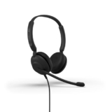 Jabra Evolve 10, On Ear Noise Cancellation Mic with Fully Adjustable Boom Arm and USB-A Connectivity Stereo Headset, Black