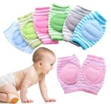 Baby Knee Pads for Crawling, Striped Cotton Leg Warmers