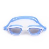Nivia Visionz Swimming Goggles for Adults, Anti Fog Goggles for Men, Polycarbonate Clear Glass, Silicon Strap, UV Protection, Comfort Fit, Training Swim Goggles for Men & Women – Blue/White