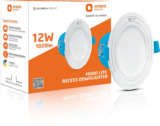Orient Electric Moonlite Recess 12W Downlighter – Warm White Downlighter Ceiling Light Ceiling Lamp(White)
