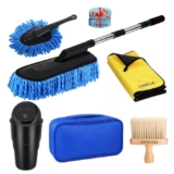 6Pcs-Car Cleaning Kit Car Accessories 2026 | Car Duster Microfiber Brush | Bag-1 |1 Dustbin | 1 Microfiber Cloth | 2 Interior Cleaning Brush (6)