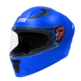 Studds Raider Isi Certified Full Face Helmet for Men and Women with Spoiler Clear Visor (Blue – Xlmotorcycling)