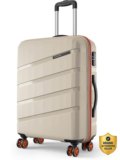 Safari Evolix 66 4W Luxury Beige Check-in Suitcase 8 Wheels – 26 Inches