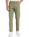 Amazon Brand – Symbol Men’s Stretchable Mid Rise Casual Pants|Scoop Pocket Chinos|Trousers (Slim Fit) (Light Olive_32)