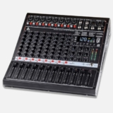 Audio Array AM-Mix10 10-Channel Hybrid USB Mixer with10 Analog+2 Digital Channel (L+R), 48kHz/16-Bit DSP, +48V, USB-C Powered, AUX Sends, Built-In FX, XLR Outputs for Live, Studio & Podcast