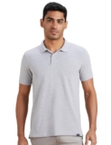 Amazon Brand – Symbol Men’s Solid Regular Fit Half Sleeve Polo(AW17MPCP-SINGLE_Mid Grey Melange_L)