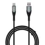 boAt Type A to C 65W Fast Charging Cable with 480 Mbps Data Transfer, Tangle-Free Cable in Premium Nylon Braided Design & Durable Aluminium Alloy Shell (Carbon Black)