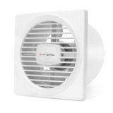LONGWAY Gusto 6 Inch 150 mm Energy Efficient Exhaust Fan | High Speed Powerful Motor | Noiseless Operation & Easy to Clean | Suitable for Bathroom, Kitchen, Office | 2 Years Warranty (White)