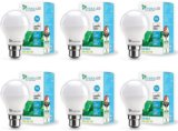 Syska 9 W Basic Standard B22 LED Bulb(White, Pack of 6)