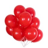Party Boomers Premium Party Balloons Red 50 Pcs