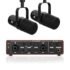 Audio Array Mic for YouTube Wireless, Microphone with Charging Case, AI Noise Reduction, 50H Battery, 230ft Range, Wireless Mic for YouTube, Phone, Android, Camera, iPad & Laptop | AM-W22_v2