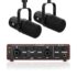 Audio Array Magnetic Wireless Mic with Charging Pouch 2026 Edition 24Bit/ 48Khz, iPhone/Android/iPad/Laptop, AI Noise Reduction, 50H Battery, 230ft Range for Recording, Vlogging | AM-W23