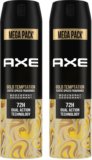 AXE Gold-Temptation Body Spray  –  For Men(430 ml, Pack of 2)