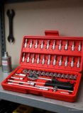 DHARTI CORPORATION 46 in 1 Hand Tool Kit For Home and Professional Use Tool Box with Tray