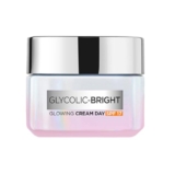 L’Oreal Paris Glycolic Bright Glowing Day Cream, Overnight Brightening Cream, Glycolic Acid in Gel-Like Cream Texture, that Visbily Minimizes Spots & Reveals Glowing skin, 15ml