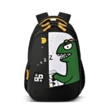 Gear Giant Monster Backpack 15″/20L Small Water Resistant Bag for Boys/Girls (Black-Yellow)