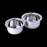 Flipkart SmartBuy Tope/Bhagona/Patila Set 2600 ml capacity 17 cm, 18 cm diameter(Stainless Steel, Induction Bottom)