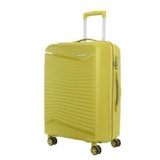 Kamiliant by American Tourister Rock-Lite Medium 68 Cm Check-in Hard Sided Trolley Bag for Men & Women, Suitcase 66L for Travel with 3 Digit Combination Lock – Cress Green