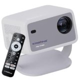 Krisons Razor 006 Smart Projector|1080P Native |4K HD Licensed Netflix/Google|Bluetooth Voice Remote|Upto14000 Lumens|Wi-Fi 6/BT5.4|Android|Auto Focus/Keystone |Primevideo,Hotstar,NetfliX (White Grey)