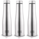Classic Essentials Stainless Steel Puro Water Bottle 1000ml(Pack of 3) 1000 ml Steel Bottle(Pack of 3, Silver)