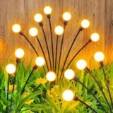 XONCO Solar Firefly Garden Lights Outdoor Waterproof Stake Lamp (Pack of 1)