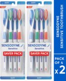 Sensodyne Toothbrush Sensitive tooth brush with soft rounded bristles Soft Toothbrush(Pack of 2)