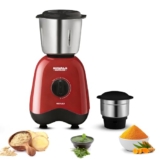 Maharaja Whiteline Neo 1..2..3 Mixer Grinder | 500 W Motor, 20,000 RPM | Long Running Time, Cooler Operation | Durable Coupler, Vacuum Foothold | Stainless Steel Blades | 2 Versatile Jars