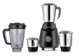 Bajaj Rex Ninja Series 4 Jar 500W Mixer Grinder | DuraCut Blades | 2-In-1 Function Blade In Dry Jar | 2 Yrs Warranty 【Black/Grey】
