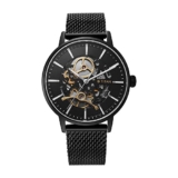 Titan Mechanical Slimline Black Dial Watch for Men-NS90159NM01