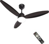 DIGISMART Autum Mark-1 | BLDC Motor | LED Light | Energy Saving with 5 Year Warranty BLDC Motor with Remote 1200 mm Ceiling Fan(5 Star | Smoke Brown | Pack of 1)