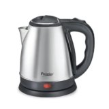 Prestige 1.5L PKOSS Stainless Steel Electric Kettle | 1350 Watts| Elegant Design | Cool-touch Handle and Lid | Automatic Cut-Off and Single-Touch Lid Locking | Black | 1Y Warranty | ISI Certified
