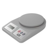 Litt by Lifelong Digital Kitchen Weighing Scale | LCD Display with Tare & Mode Function | Compact & Accurate Weighing Machine for Kitchen, Baking, Diet, Food & Grocery | 5kg Capacity