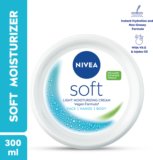 NIVEA Soft Light Moisturizing Vitamin E Face Cream & Body moisturizer(300 ml)