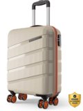 Safari Evolix 55 4W Luxury Beige Cabin Suitcase 8 Wheels – 22 Inches
