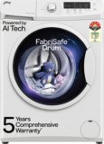Godrej 6.5 kg AI Powered, FabriSafe Drum, Eco Wash Fully Automatic Front Load Washing Machine White(WFEON CRS 6510 5.0 FKEDM E GLWH)