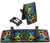 Shopeleven 14-in-one ABS plastic Push Up Board Multifunctional Colour Coded Foldable Multi-training Bar(Black)
