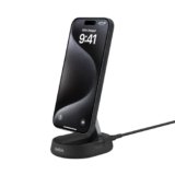 Belkin Magsafe Wireless 15W Qi2 Charging Stand | Magnetic Convertible Charger for Apple iPhone 16, 15, 14, 13 & 12 Series, Airpods and Other Magsafe Compatible Devices | Black