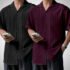 RAHUL LOOK Men Solid Casual Maroon Shirt