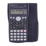 Amazon Basics AB-82MS 240 Functions and 2-Line Display Scientific Calculator | 240 Function Scientific Calculator | 2-Line Large Display, Blue